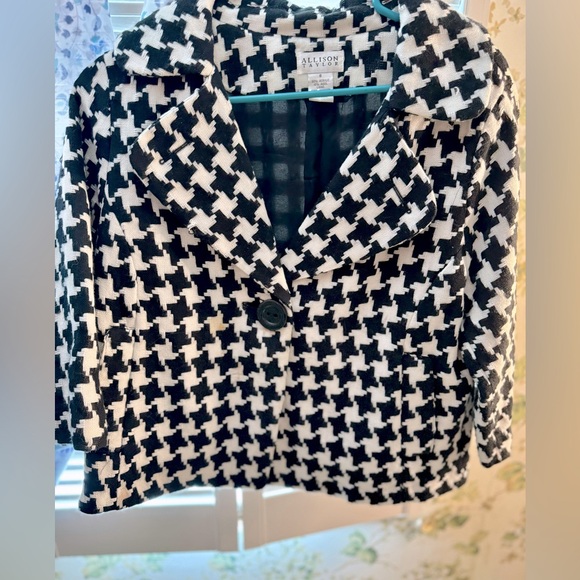 Allison Taylor houndstooth peacoat vintage - Picture 1 of 3